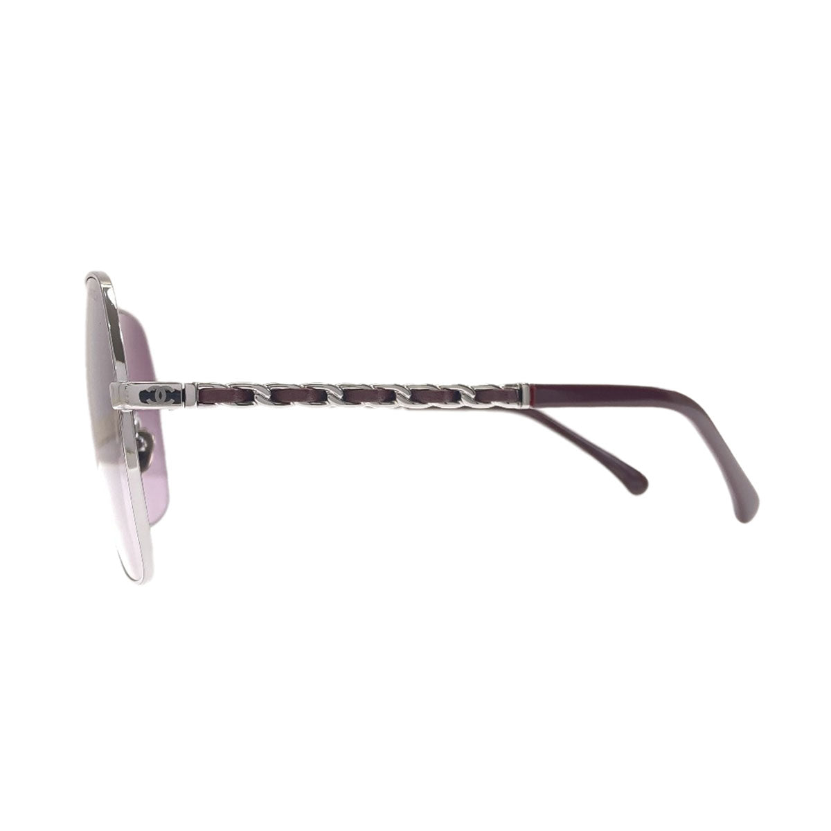 CHANEL logo sunglasses Plastic LeatherLadies [Used]