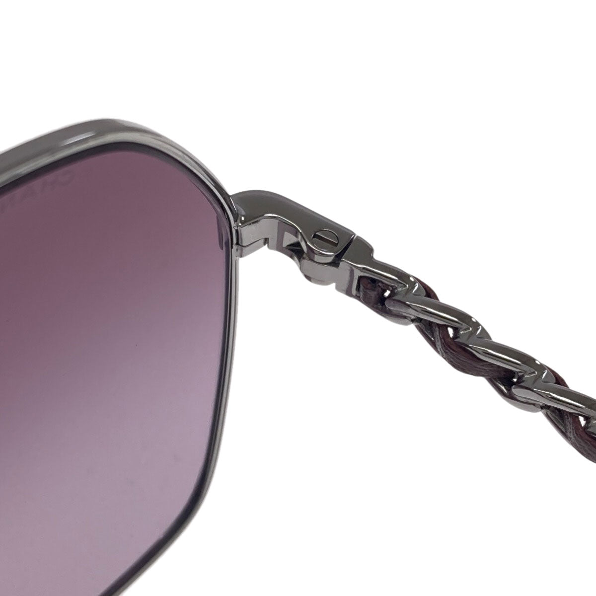 CHANEL logo sunglasses Plastic LeatherLadies [Used]