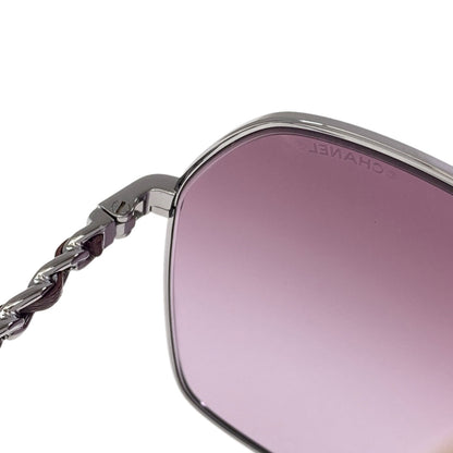 CHANEL logo sunglasses Plastic LeatherLadies [Used]