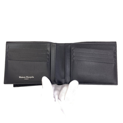 MaisonMargiela 4 stitches Bifold Wallet with Coin Pocket Leather mens [Used]