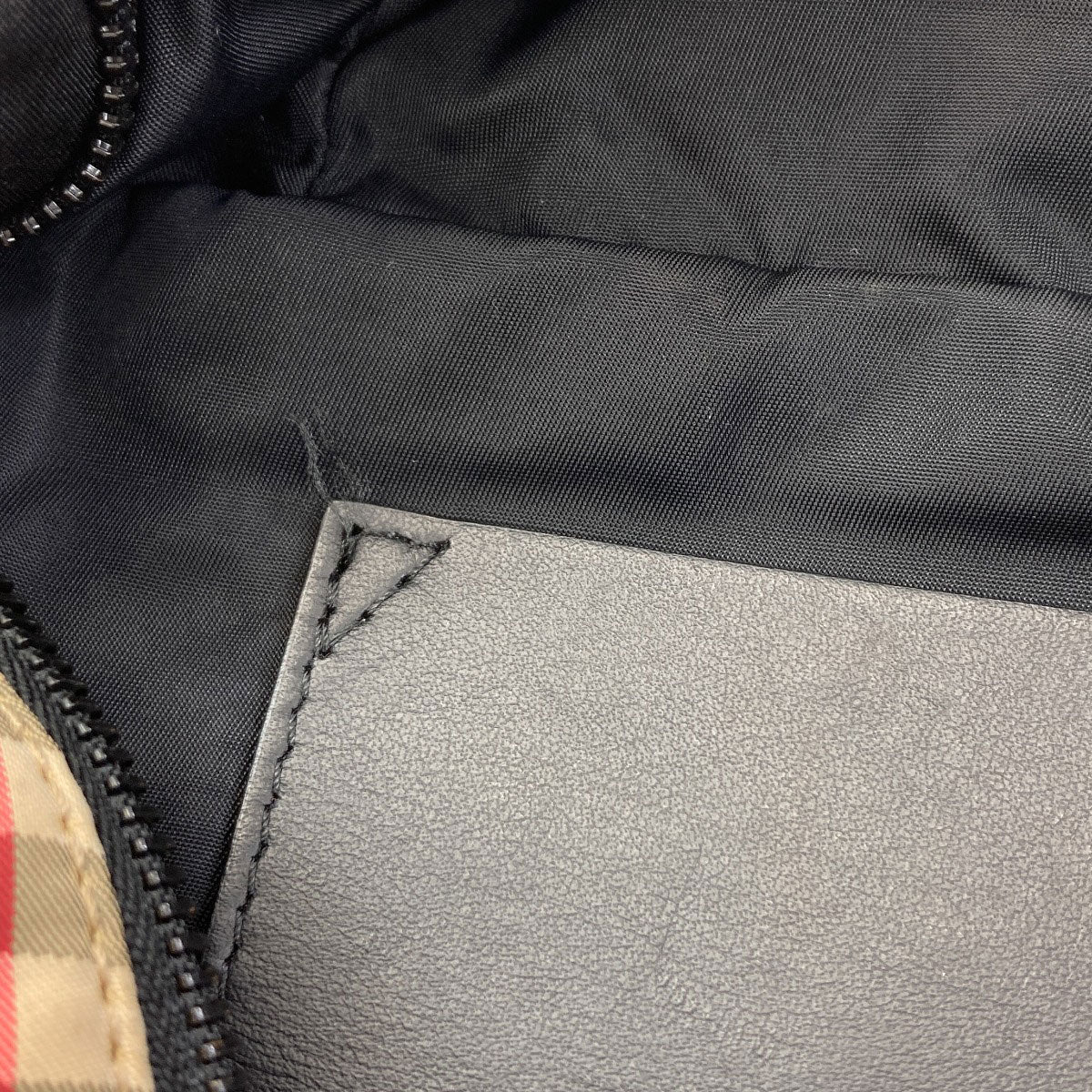 BURBERRY Burberry Check body bag Nylon canvas Ladies [Used]