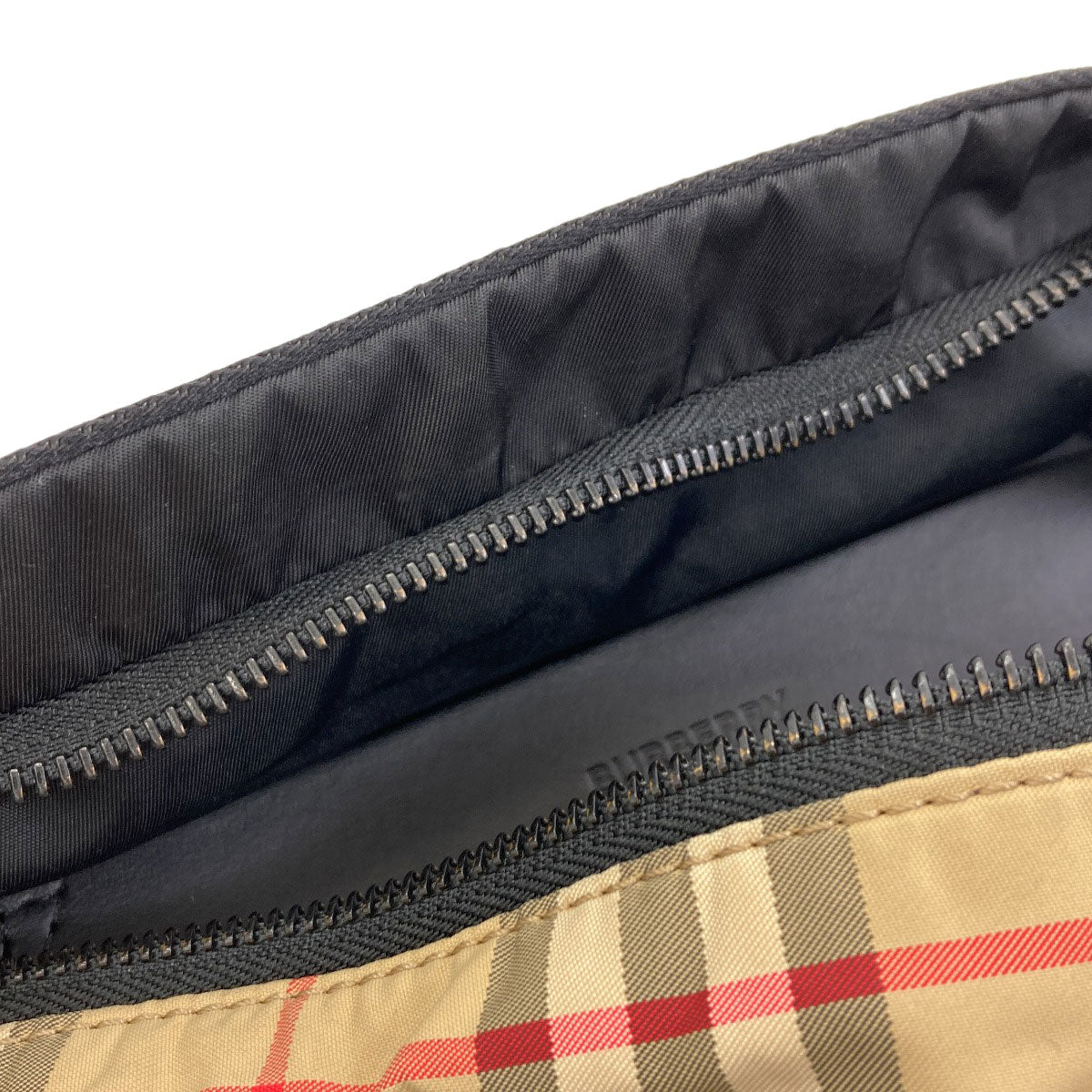 BURBERRY Burberry Check body bag Nylon canvas Ladies [Used]