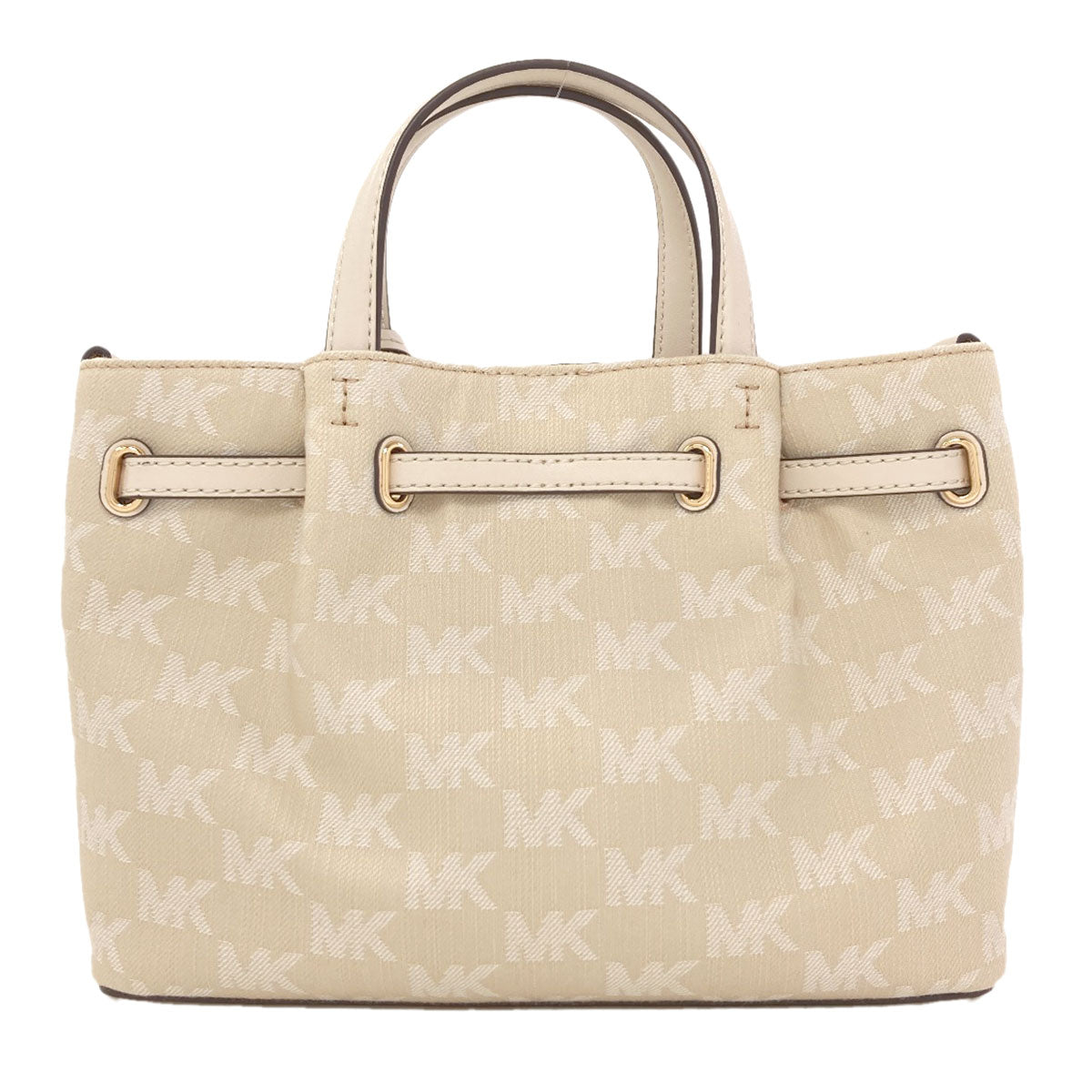 Michael Kors Center Zip Satchel 2-Way Handbag Canvas Ladies [Used]