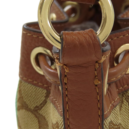 COACH C5639 Signature Dempsey Shoulder Bag Canvas Ladies [Used]