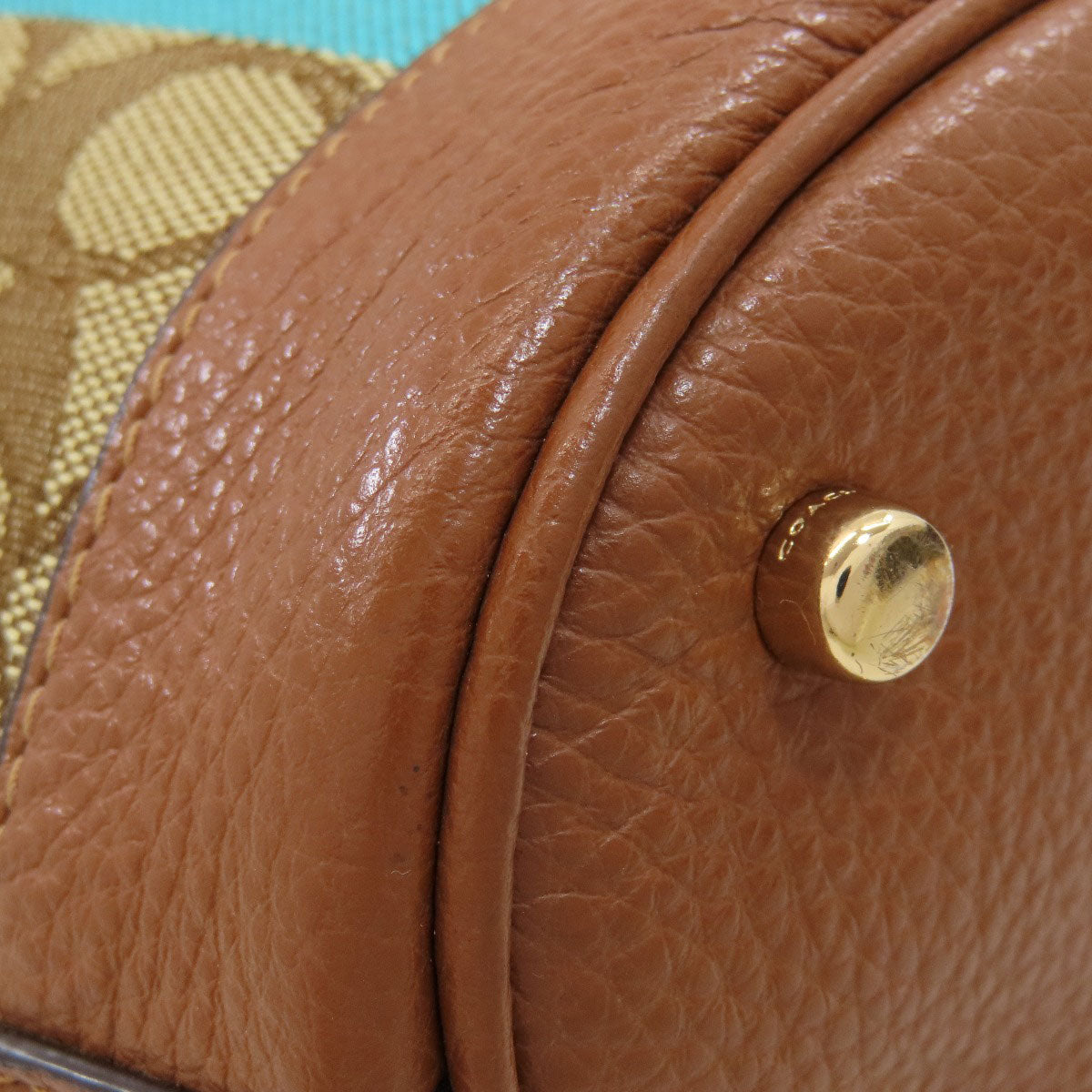 COACH C5639 Signature Dempsey Shoulder Bag Canvas Ladies [Used]