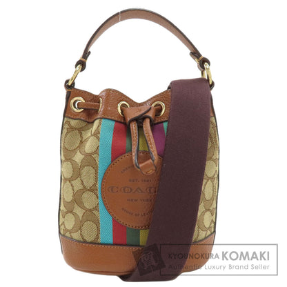 COACH C5639 Signature Dempsey Shoulder Bag Canvas Ladies [Used]