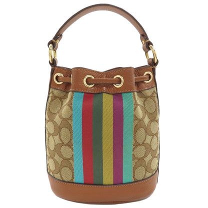 COACH C5639 Signature Dempsey Shoulder Bag Canvas Ladies [Used]