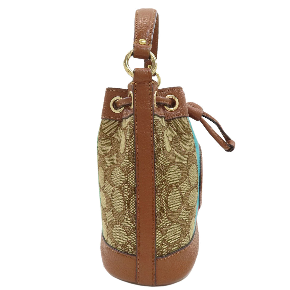 COACH C5639 Signature Dempsey Shoulder Bag Canvas Ladies [Used]
