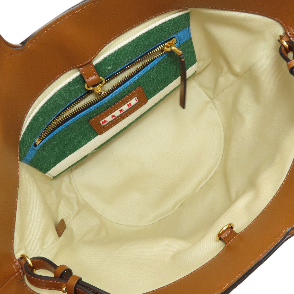 MARNI Tropicalia 2WAY Handbag Canvas LeatherLadies [Used]