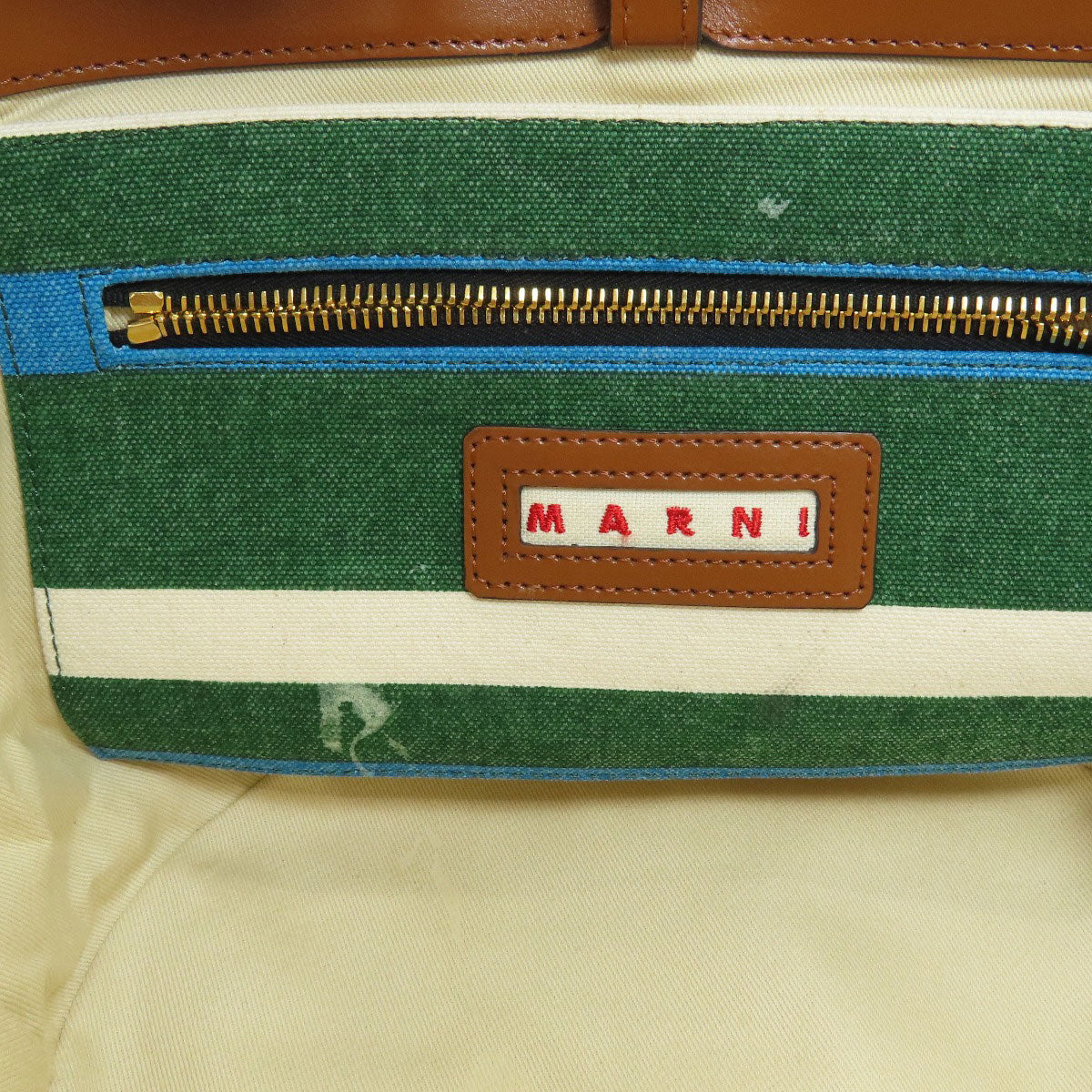 MARNI Tropicalia 2WAY Handbag Canvas LeatherLadies [Used]