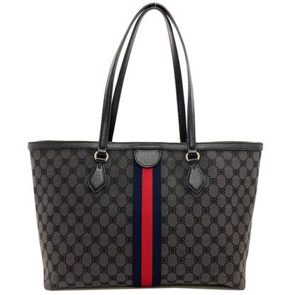 BALENCIAGA 680125 The Hacker Project Gucci Collaboration Tote Bag Canvas LeatherLadies [Used]