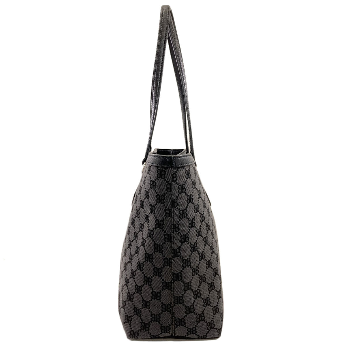 BALENCIAGA 680125 The Hacker Project Gucci Collaboration Tote Bag Canvas LeatherLadies [Used]