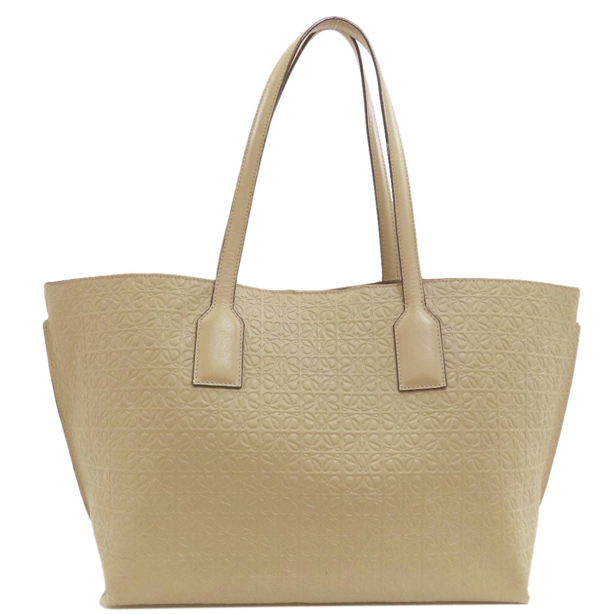 LOEWE Repeat Anagram T-Shopper Tote Bag Leather Ladies [Used]