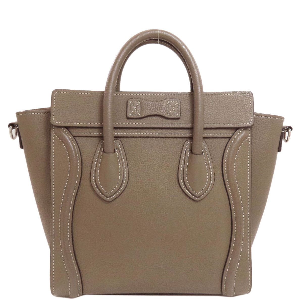CELINE Luggage nano 2 WAY Handbag Calf Ladies [Used]