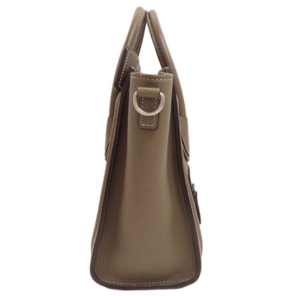 CELINE Luggage nano 2 WAY Handbag Calf Ladies [Used]