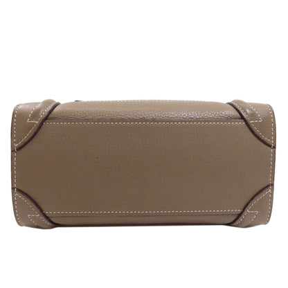 CELINE Luggage nano 2 WAY Handbag Calf Ladies [Used]