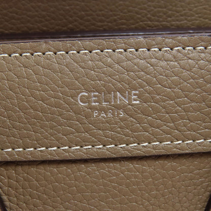CELINE Luggage nano 2 WAY Handbag Calf Ladies [Used]