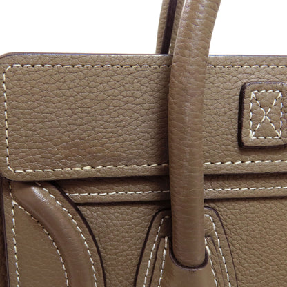 CELINE Luggage nano 2 WAY Handbag Calf Ladies [Used]