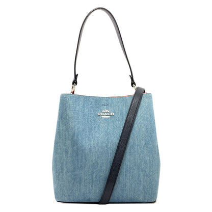COACH 91136 Avenue Town Bucket 2WAY Handbag Denim Ladies [Used]
