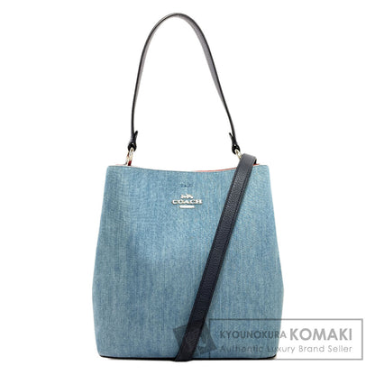 COACH 91136 Avenue Town Bucket 2WAY Handbag Denim Ladies [Used]