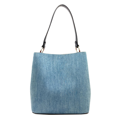 COACH 91136 Avenue Town Bucket 2WAY Handbag Denim Ladies [Used]