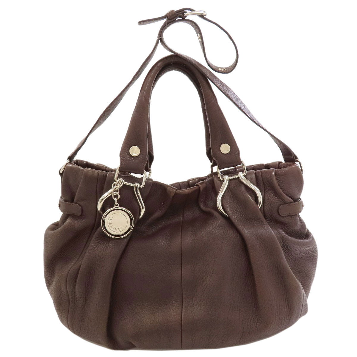 CELINE 2-Way Pillow Tote Bag Calf Ladies [Used]