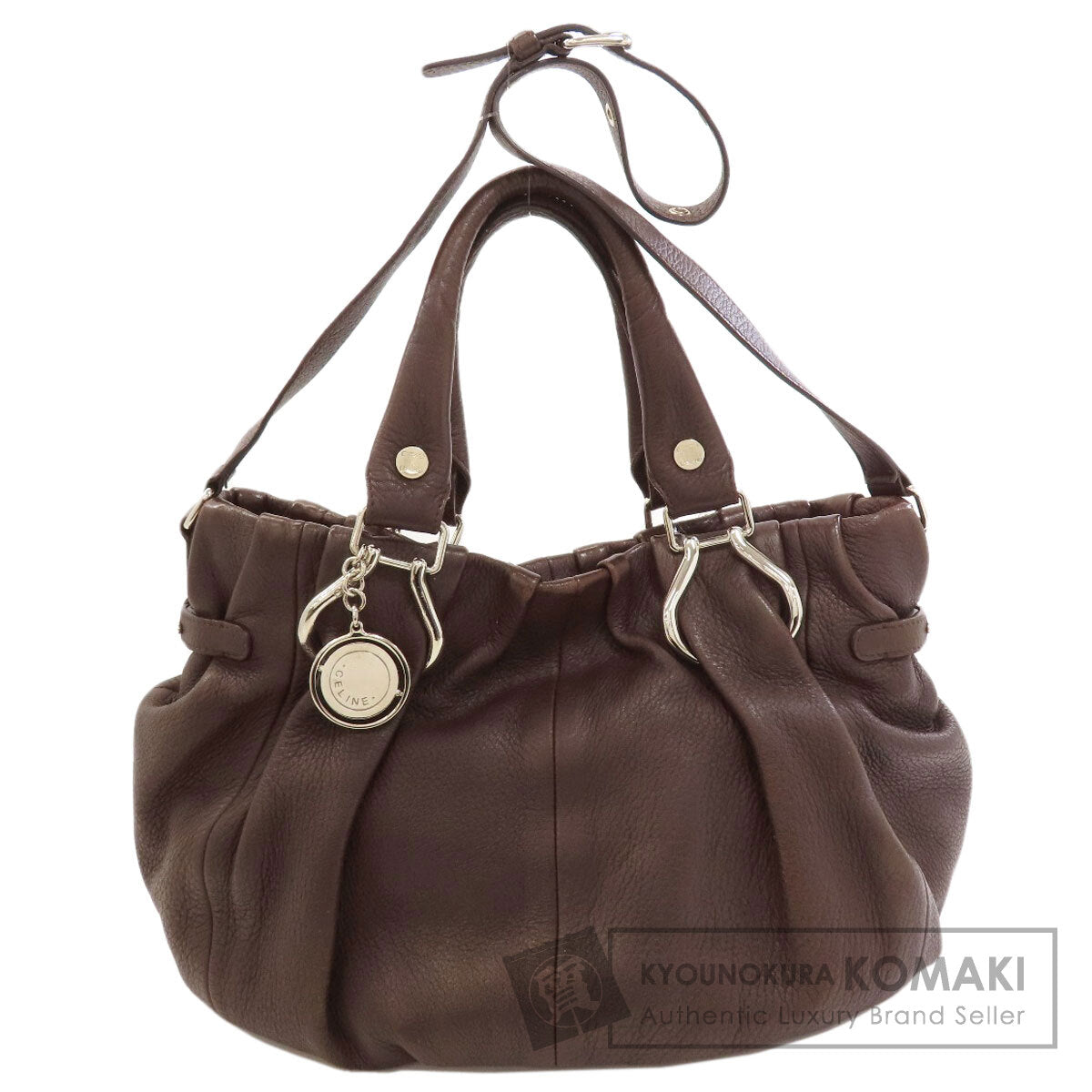 CELINE 2-Way Pillow Tote Bag Calf Ladies [Used]