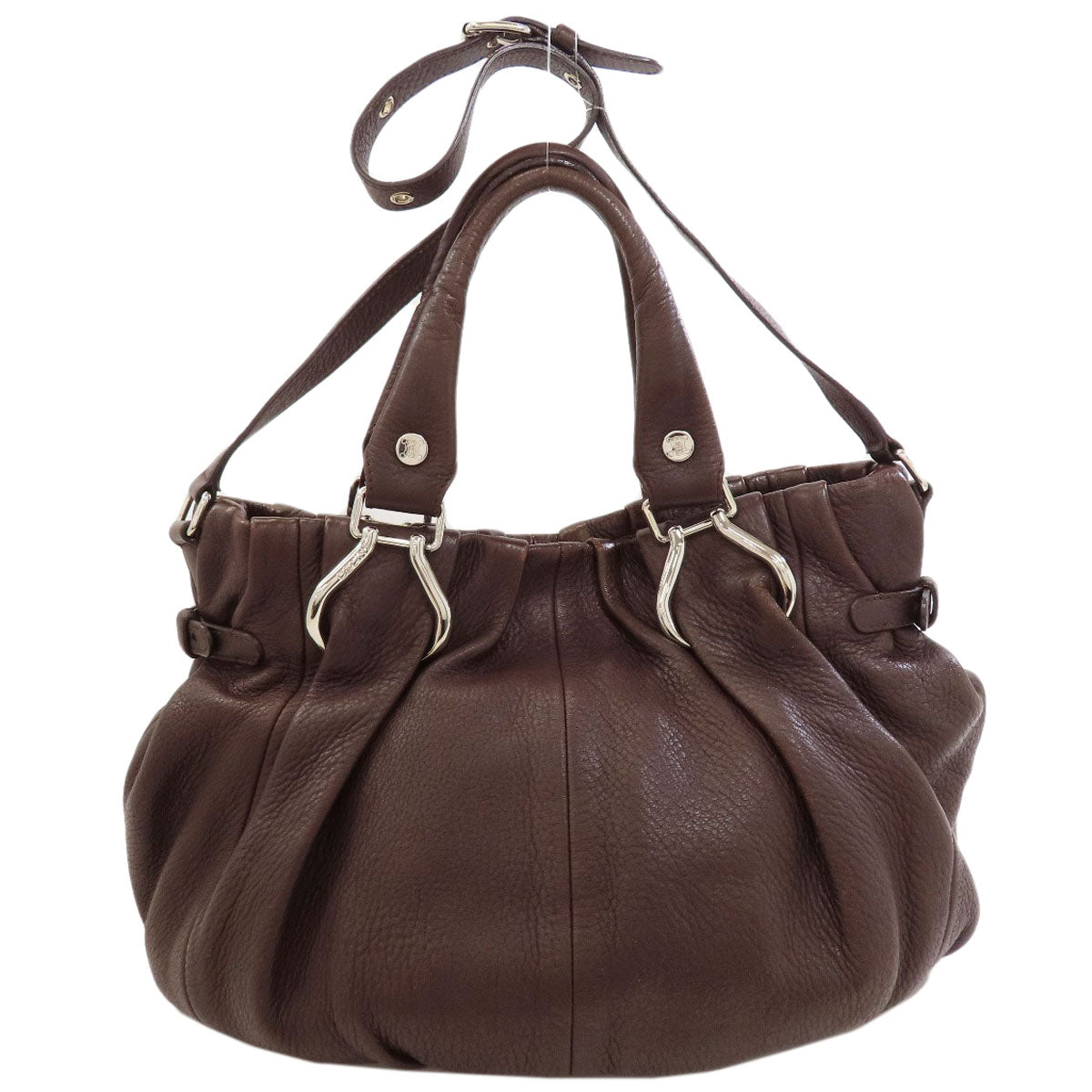 CELINE 2-Way Pillow Tote Bag Calf Ladies [Used]
