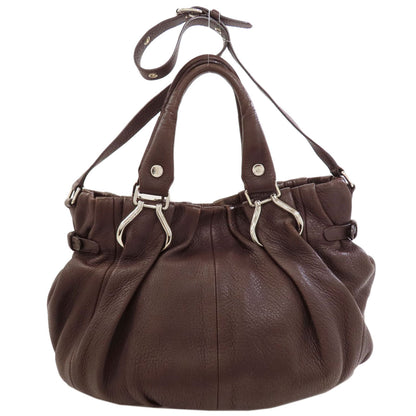 CELINE 2-Way Pillow Tote Bag Calf Ladies [Used]