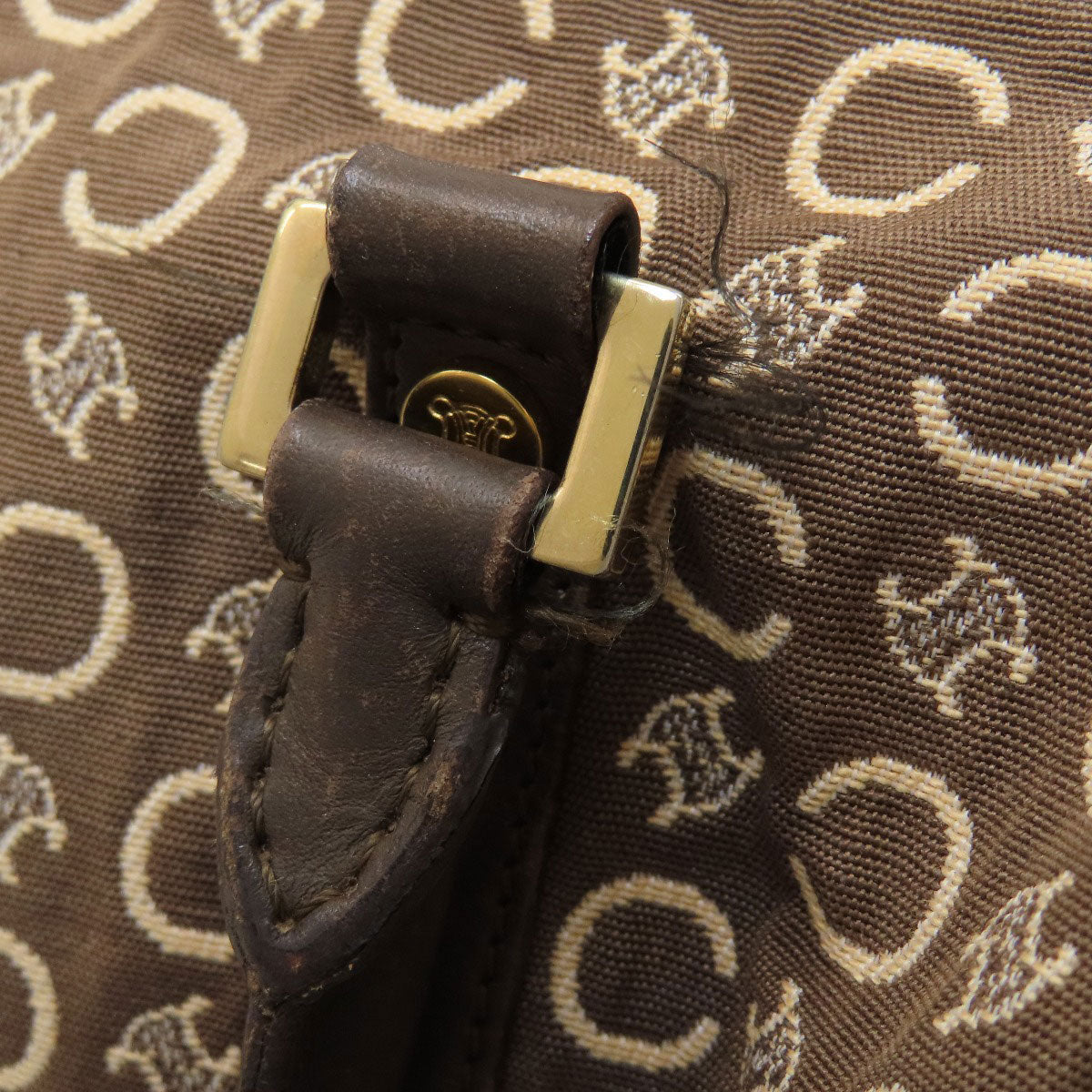 CELINE C Macadam Handbag Canvas Ladies [Used]