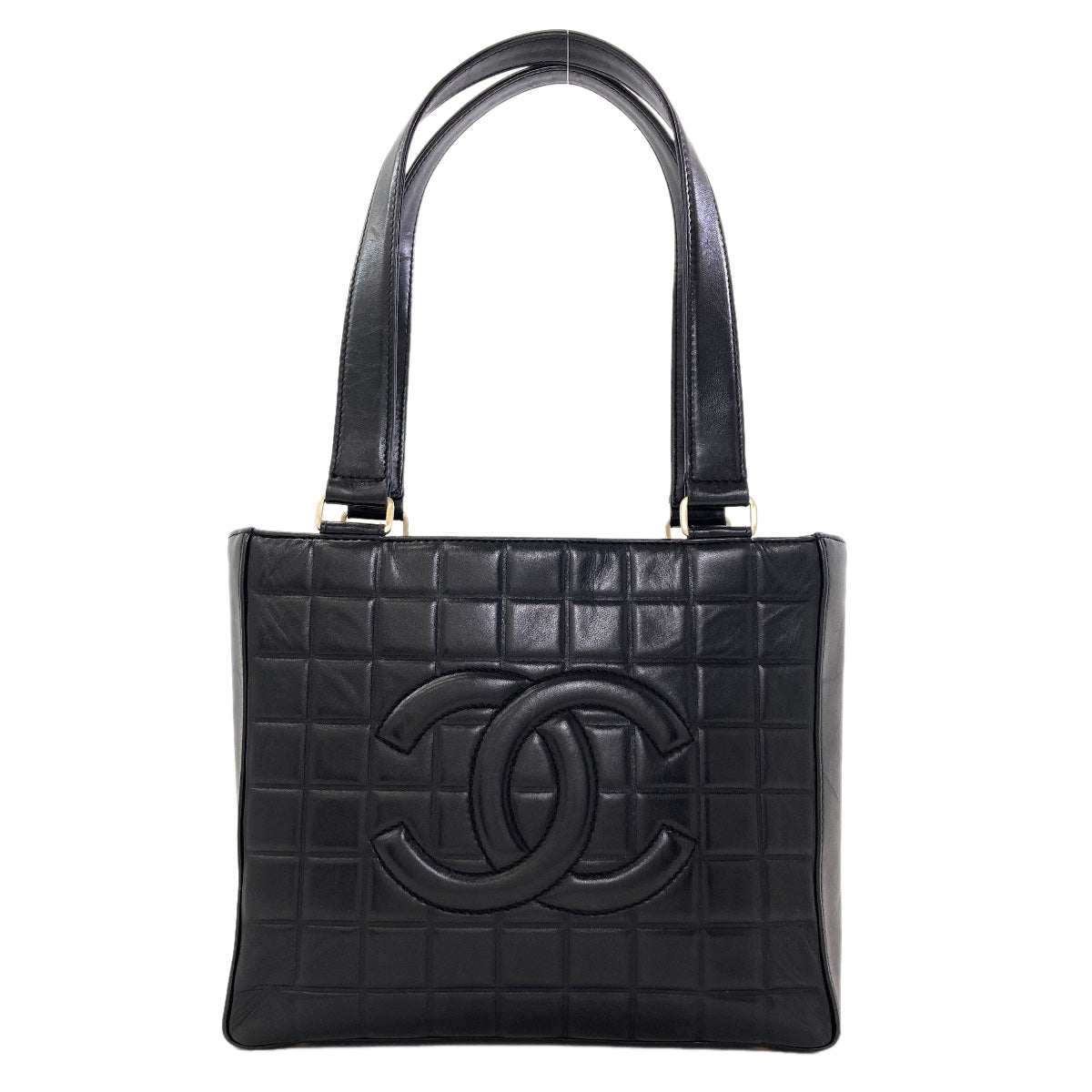 CHANEL Chocolate Bar GoldHardware Handbag Lambskin Ladies [Used]