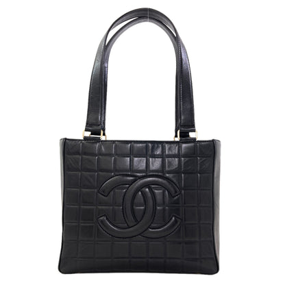 CHANEL Chocolate Bar GoldHardware Handbag Lambskin Ladies [Used]