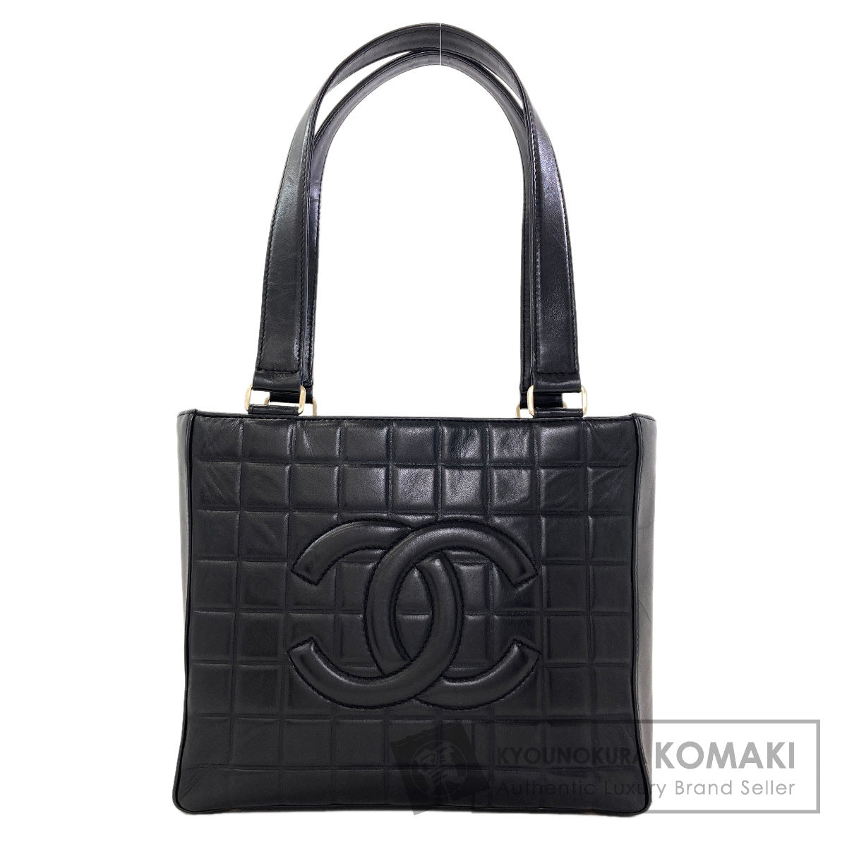 CHANEL Chocolate Bar GoldHardware Handbag Lambskin Ladies [Used]