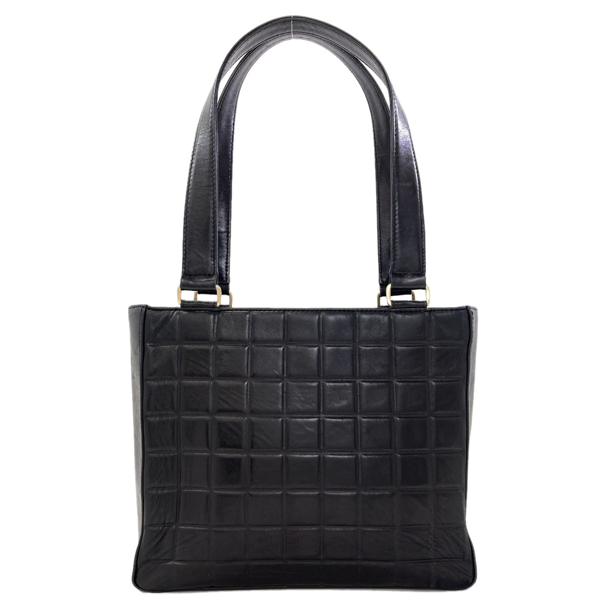 CHANEL Chocolate Bar GoldHardware Handbag Lambskin Ladies [Used]