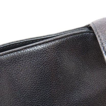 CHANEL COCO Mark SilverHardware Tote Bag Grained Calfskin Skin Ladies [Used]