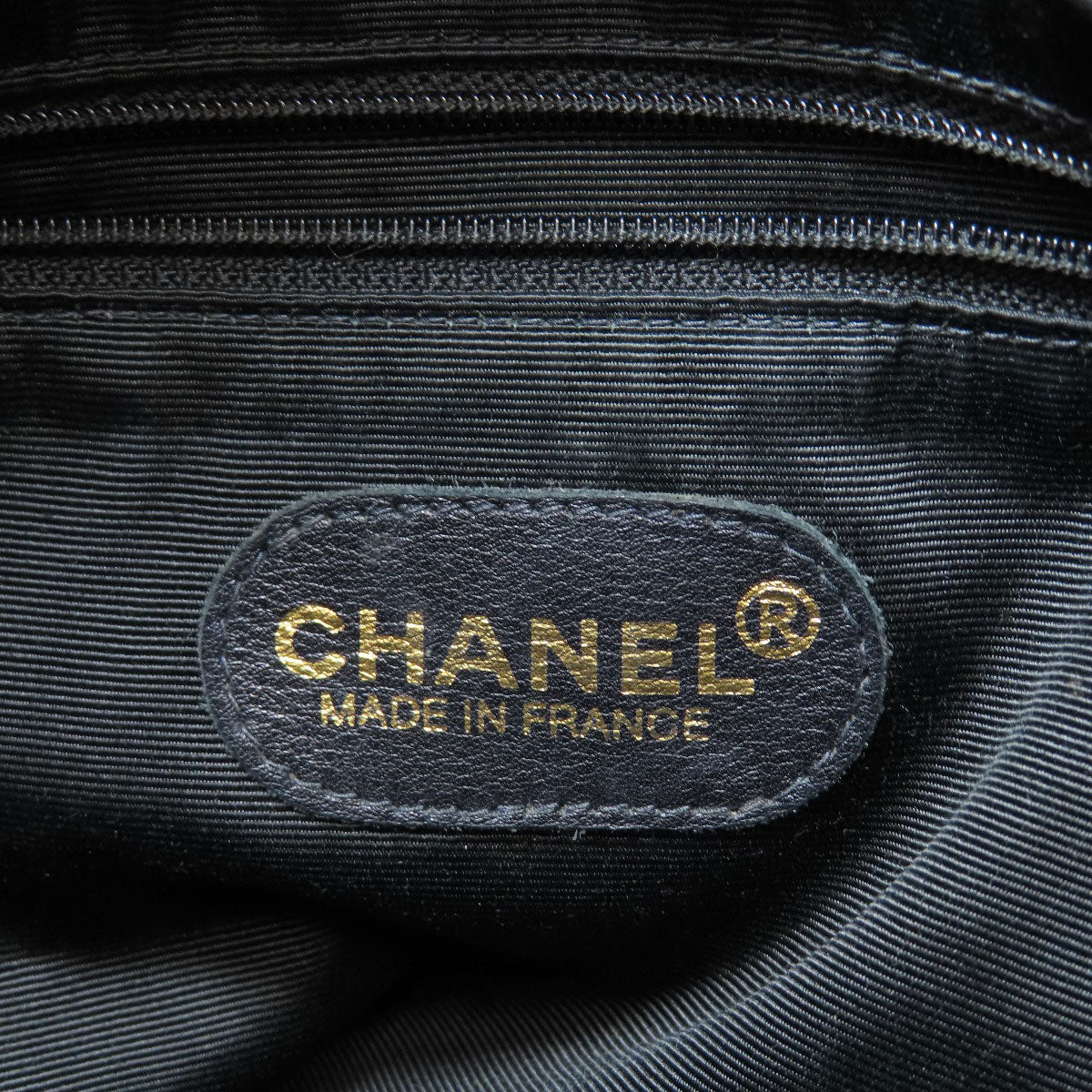 CHANEL COCO Mark SilverHardware Tote Bag Grained Calfskin Skin Ladies [Used]