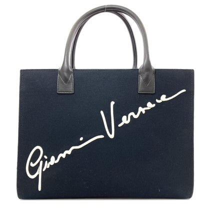 VERSACE logo Tote Bag Canvas Ladies [Used]