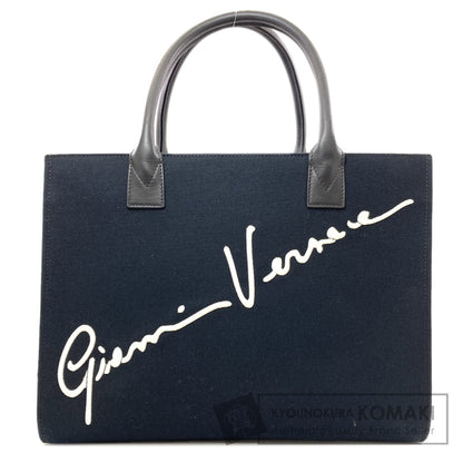 VERSACE logo Tote Bag Canvas Ladies [Used]