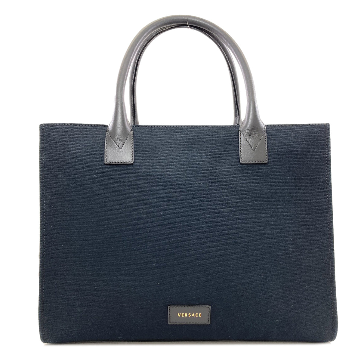 VERSACE logo Tote Bag Canvas Ladies [Used]
