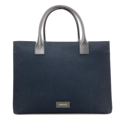 VERSACE logo Tote Bag Canvas Ladies [Used]