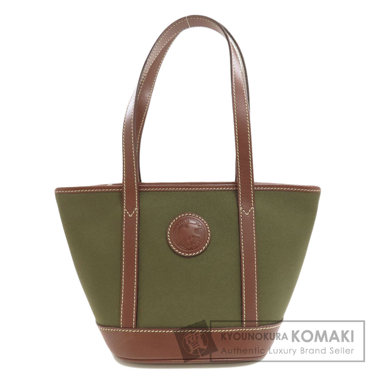 HUNTING WORLD Logo motif Tote Bag Canvas Ladies [Used]