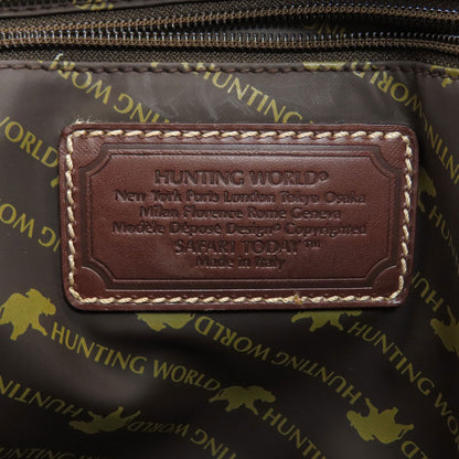 HUNTING WORLD Logo motif Tote Bag Canvas Ladies [Used]