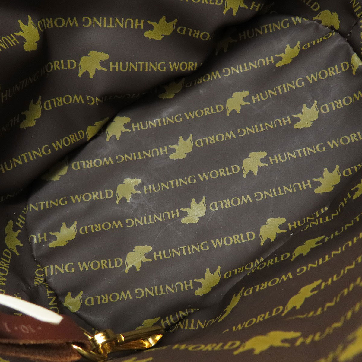 HUNTING WORLD Logo motif Tote Bag Canvas Ladies [Used]