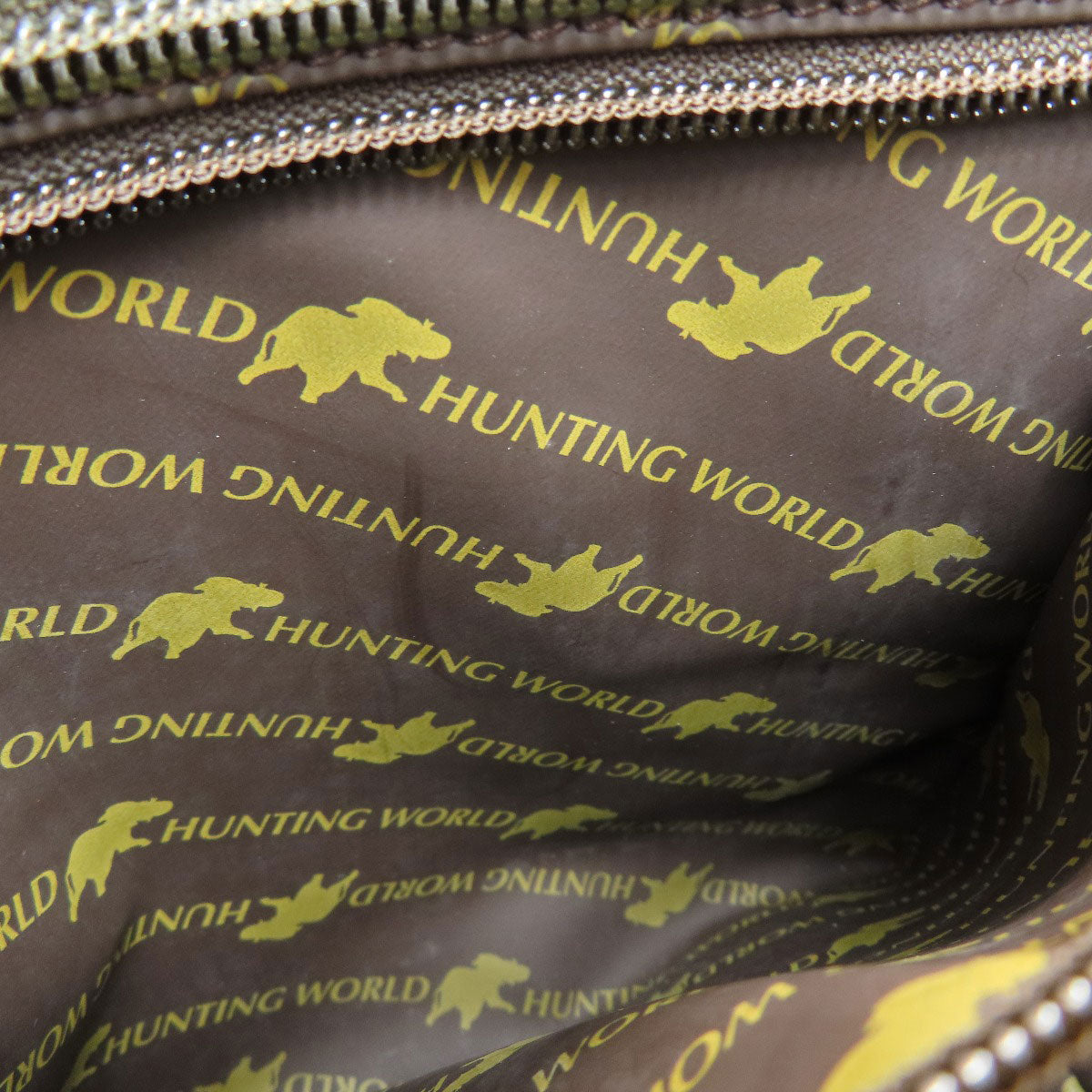 HUNTING WORLD Logo motif Tote Bag Canvas Ladies [Used]