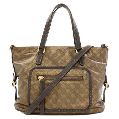 GHERARDINI Logo motif softy Handbag Polyester Polyurethane coatingLadies [Used]