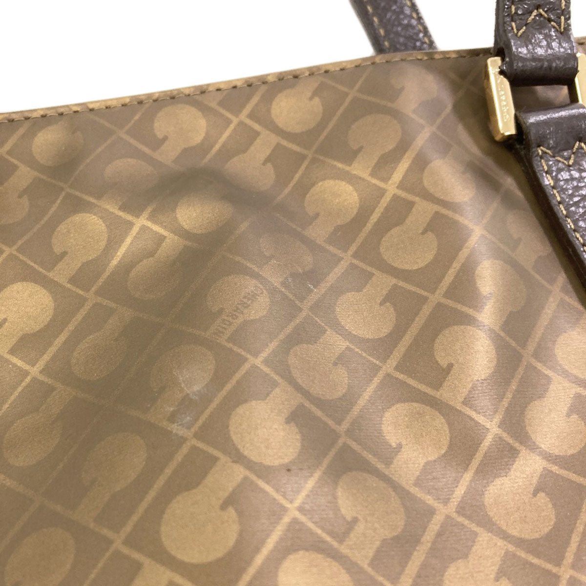 GHERARDINI Logo motif softy Handbag Polyester Polyurethane coatingLadies [Used]