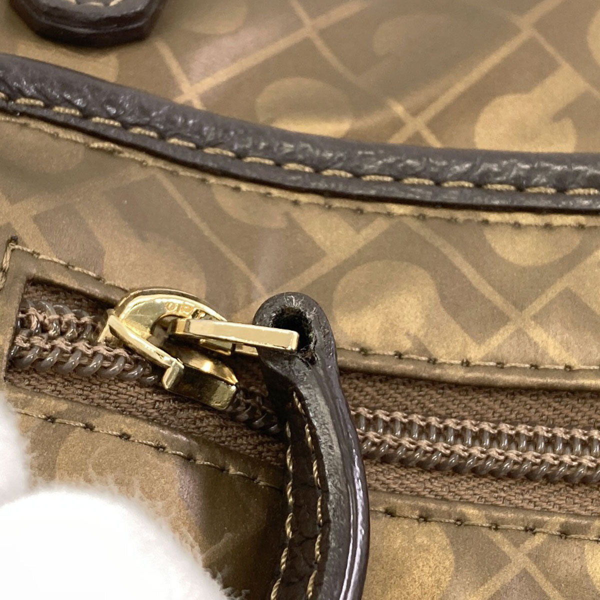 GHERARDINI Logo motif softy Handbag Polyester Polyurethane coatingLadies [Used]