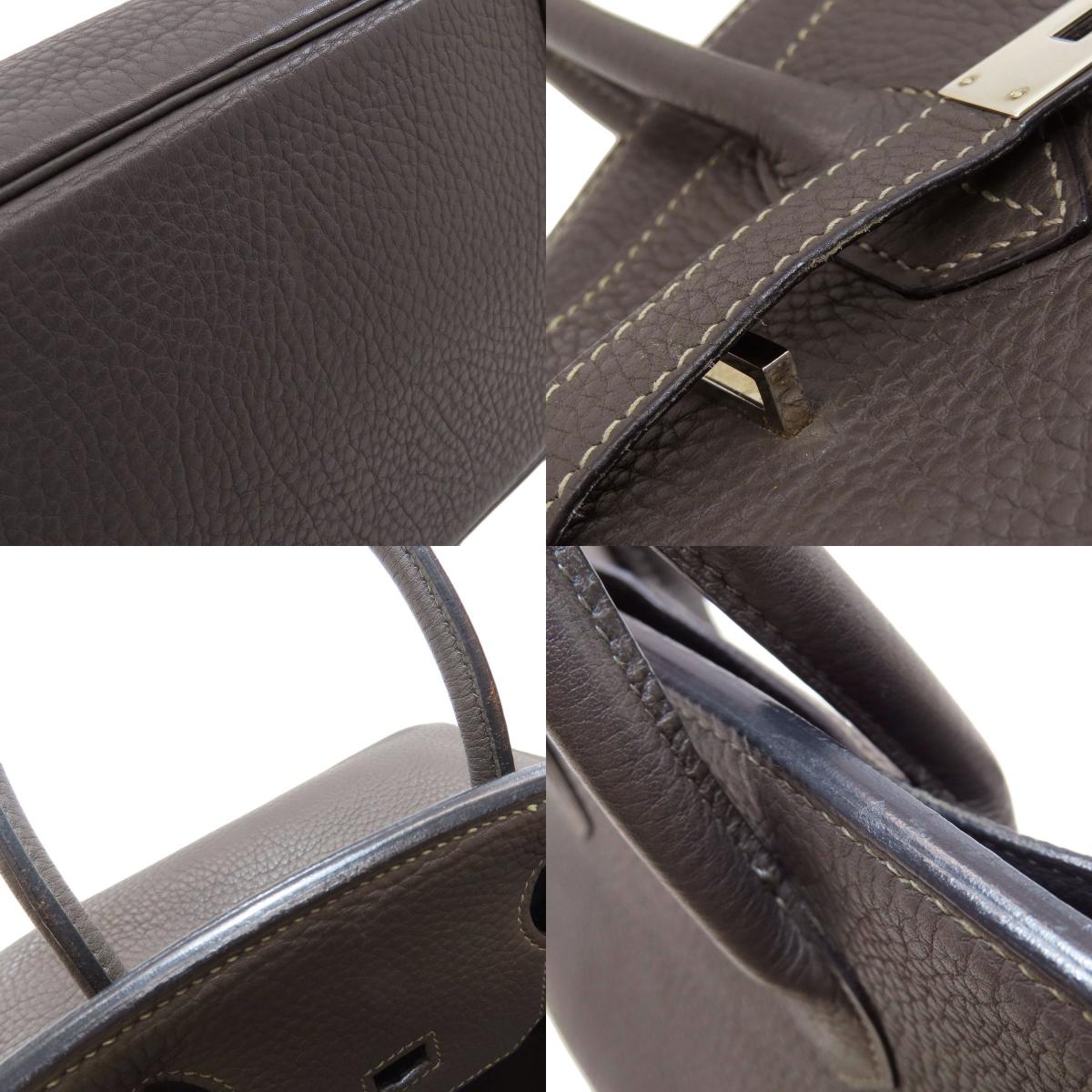 HERMES Birkin 30 SilverHardware Handbag Taurillon Clemence Ladies [Used]