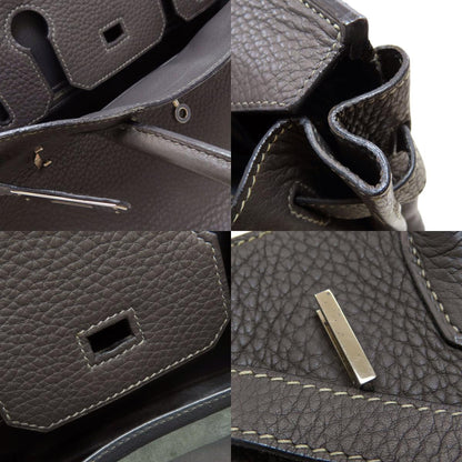 HERMES Birkin 30 SilverHardware Handbag Taurillon Clemence Ladies [Used]