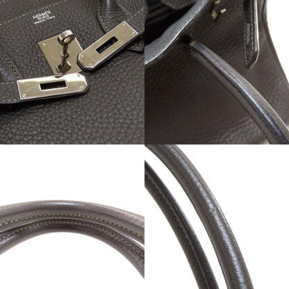 HERMES Birkin 30 SilverHardware Handbag Taurillon Clemence Ladies [Used]